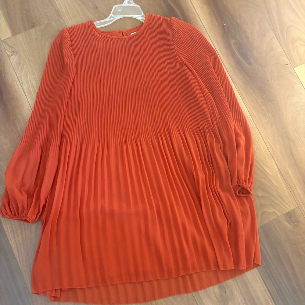 Wilfred Pink Long Sleeve Pleated Blouse